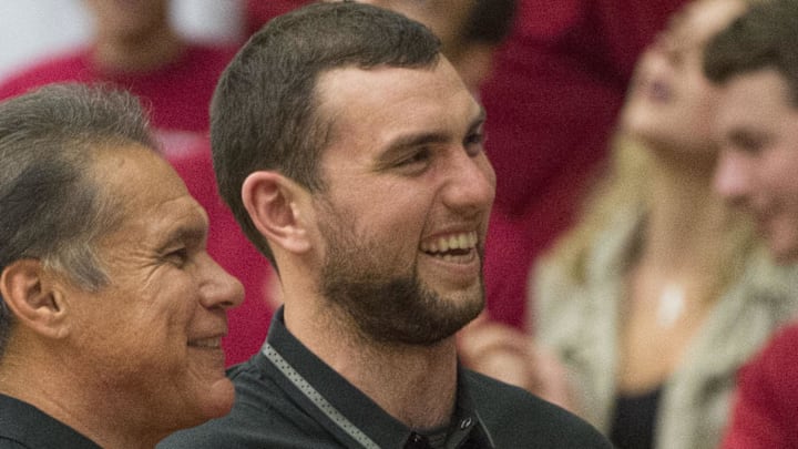 Former Stanford quarterback and current football GM Andrew Luck is standing by head coach Troy Taylor amid investigations into his workplace behavior, according to a new report. Former Stanford quarterback and current football GM Andrew Luck is standing by head coach Troy Taylor amid investigations into his workplace behavior, according to a new report.