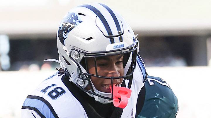 Carolina Panthers wide receiver Jalen Coker 
