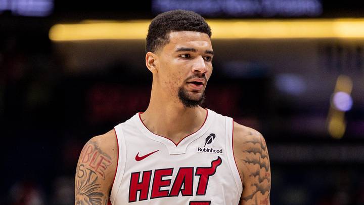 Feb 11, 2026; New Orleans, Louisiana, USA; Miami Heat center Kel'el Ware (7) looks on against the New Orleans Pelicans during the first half at Smoothie King Center. Mandatory Credit: Stephen Lew-Imagn Images Feb 11, 2026; New Orleans, Louisiana, USA; Miami Heat center Kel'el Ware (7) looks on against the New Orleans Pelicans during the first half at Smoothie King Center. Mandatory Credit: Stephen Lew-Imagn Images