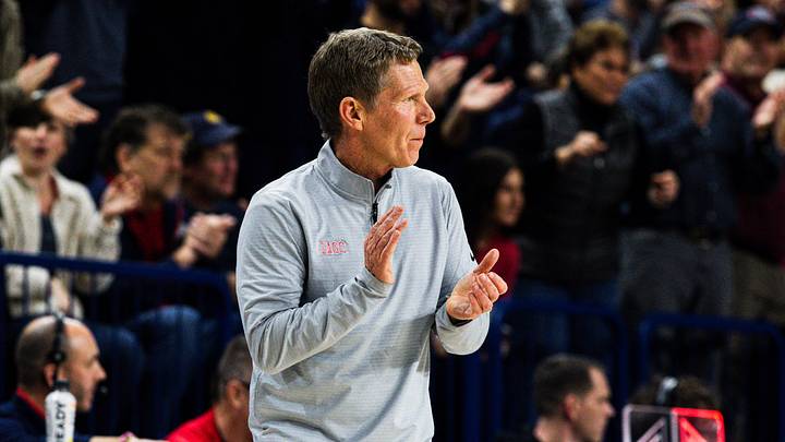 Gonzaga Bulldogs head coach Mark Few. Gonzaga Bulldogs head coach Mark Few.