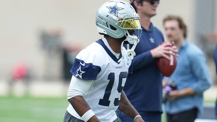Dallas Cowboys WR Ryan Flournoy goes through a drill during practice at the Ford Center at the Star Training Facility.