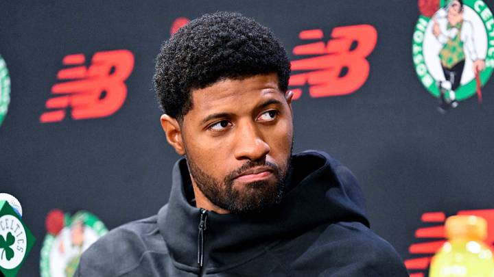 Boston Celtics forward Paul George (13). Boston Celtics forward Paul George (13).