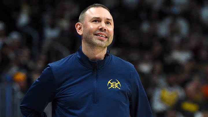 Apr 18, 2026; Denver, Colorado, USA; Denver Nuggets head coach David Adelman walks the sideline after being called for a technical foul during the first half against the Minnesota Timberwolves in game one of the first round of the 2026 NBA Playoffs at Ball Arena. Mandatory Credit: Christopher Hanewinckel-Imagn Images Apr 18, 2026; Denver, Colorado, USA; Denver Nuggets head coach David Adelman walks the sideline after being called for a technical foul during the first half against the Minnesota Timberwolves in game one of the first round of the 2026 NBA Playoffs at Ball Arena. Mandatory Credit: Christopher Hanewinckel-Imagn Images