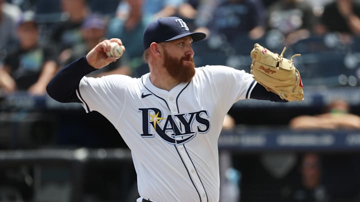 Tampa Bay Rays pitcher Zack Littell ... 