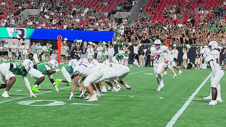 Roswell staged a late rally to top Walton, 32-20, at Corky Kell + Dave Hunter Classic Thursday night in Atlanta. It was the 2026 season opener for both teams. Roswell staged a late rally to top Walton, 32-20, at Corky Kell + Dave Hunter Classic Thursday night in Atlanta. It was the 2026 season opener for both teams.