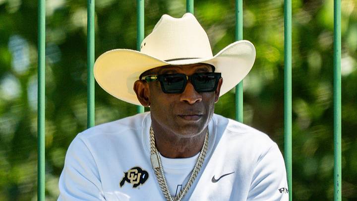 Colorado coach Deion Sanders watched the Buffaloes’ secondary finish without a pass breakup in the 41-7 loss at Northwestern. Colorado coach Deion Sanders watched the Buffaloes’ secondary finish without a pass breakup in the 41-7 loss at Northwestern.