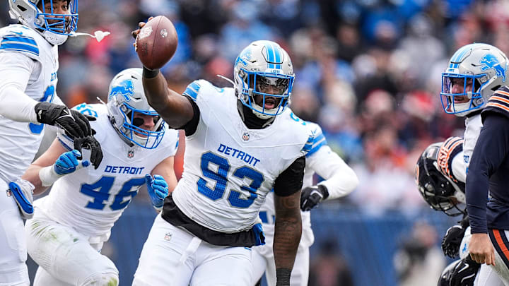 Detroit Lions defensive end Josh Paschal (93). Detroit Lions defensive end Josh Paschal (93).