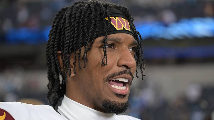 Washington Commanders quarterback Jayden Daniels