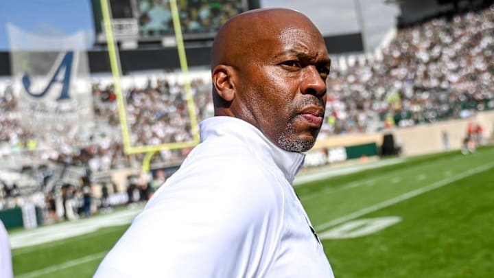 Michigan State's athletic director Alan Haller on the sideline during the football game against on Saturday, Sept. 9, 2023, at Spartan Stadium in East Lansing. Michigan State's athletic director Alan Haller on the sideline during the football game against on Saturday, Sept. 9, 2023, at Spartan Stadium in East Lansing.