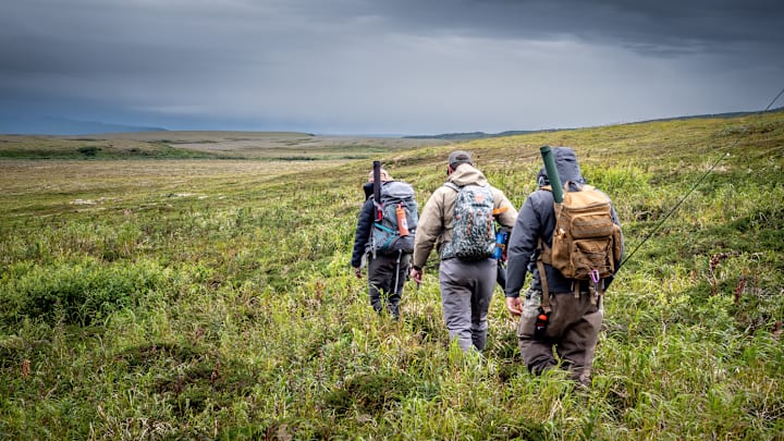 Geared up for weather. Geared up for weather.