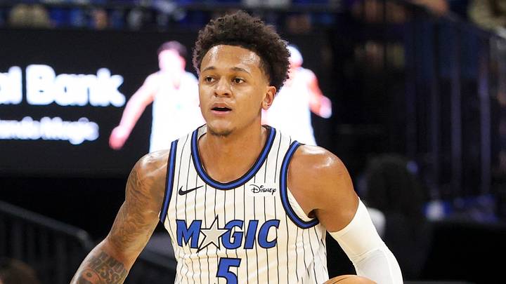 Oct 23, 2026; Orlando, Florida, USA; Orlando Magic forward Paolo Banchero (5) controls the ball against the Minnesota Timberwolves in the first quarter at Kia Center. Mandatory Credit: Nathan Ray Seebeck-Imagn Images Oct 23, 2026; Orlando, Florida, USA; Orlando Magic forward Paolo Banchero (5) controls the ball against the Minnesota Timberwolves in the first quarter at Kia Center. Mandatory Credit: Nathan Ray Seebeck-Imagn Images