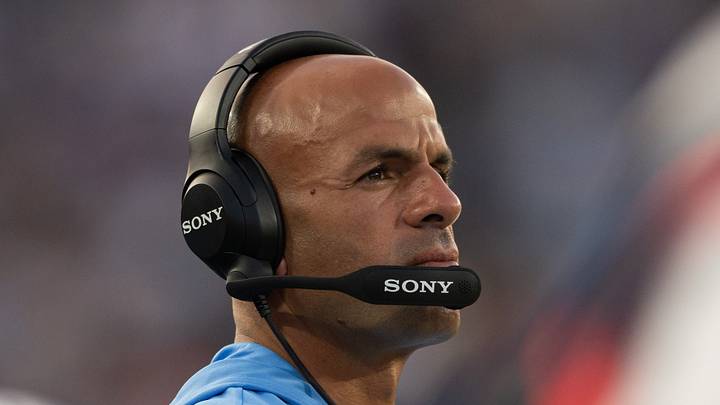Aug 29, 2026; Nashville, Tennessee, USA; Tennessee Titans head coach Robert Saleh watches against the Chicago Bears during the second half at Nissan Stadium. Mandatory Credit: Steve Roberts-Imagn Images Aug 29, 2026; Nashville, Tennessee, USA; Tennessee Titans head coach Robert Saleh watches against the Chicago Bears during the second half at Nissan Stadium. Mandatory Credit: Steve Roberts-Imagn Images