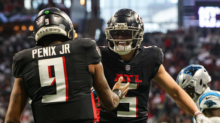 Drake London and Michael Penix Drake London and Michael Penix