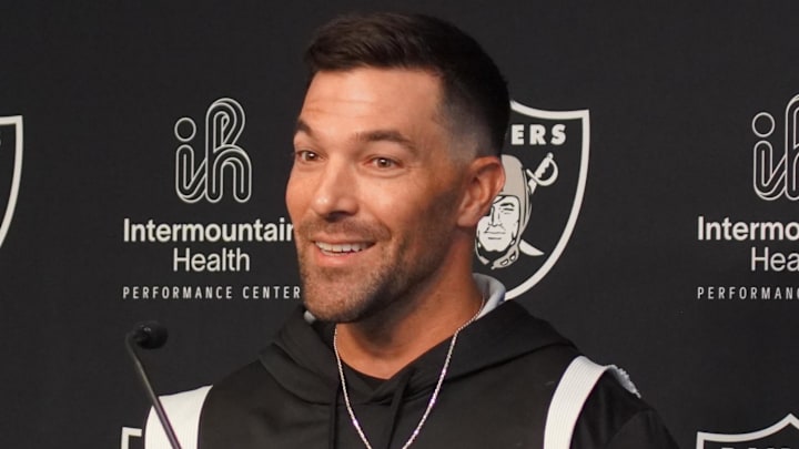 Las Vegas Raiders DL Coach Rob Leonard from Mandatory Mini-Cam Las Vegas Raiders DL Coach Rob Leonard from Mandatory Mini-Cam