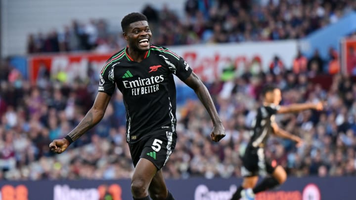 Partey marcou um dos gols da vitória do Arsenal fora de casa