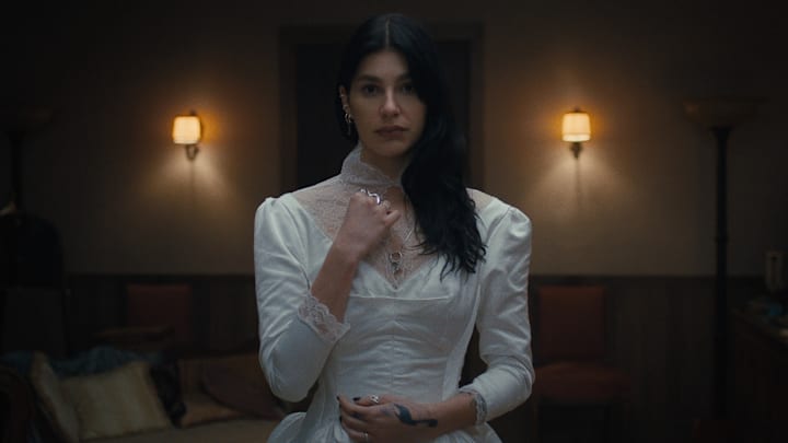 Something Very Bad Is Going To Happen. Camila Morrone as Rachel Harkin in episode 102 of Something Very Bad Is Going To Happen