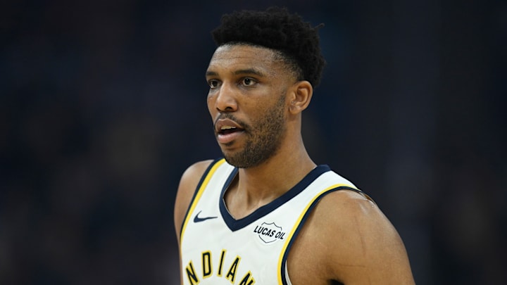 Indiana Pacers center Tony Bradley (13) during a game against the Golden State Warriors.