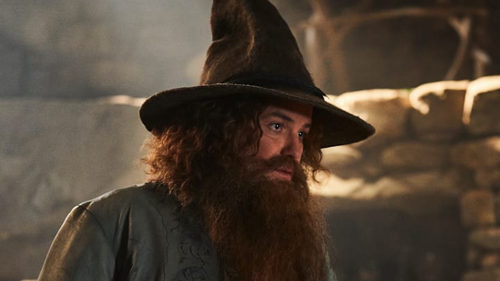 Rory Kinnear as Tom Bombadil in The Lord of the Rings: The Rings of Power. 
