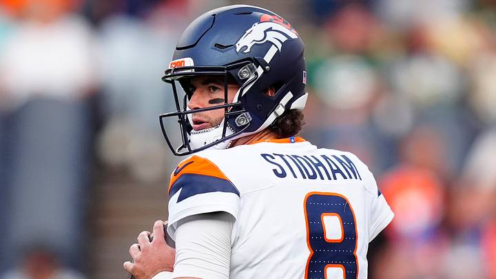 Denver Broncos quarterback Jarrett Stidham