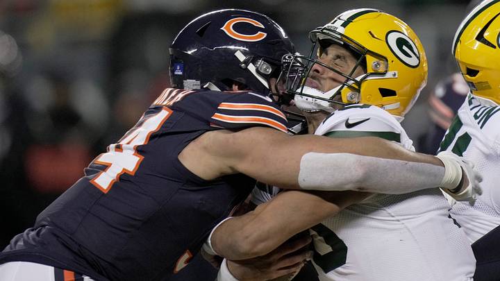 Green Bay Packers quarterback Jordan Love suffered a concussion on this hit last season by Austin Booker, who was flagged for roughing the passer. Green Bay Packers quarterback Jordan Love suffered a concussion on this hit last season by Austin Booker, who was flagged for roughing the passer.