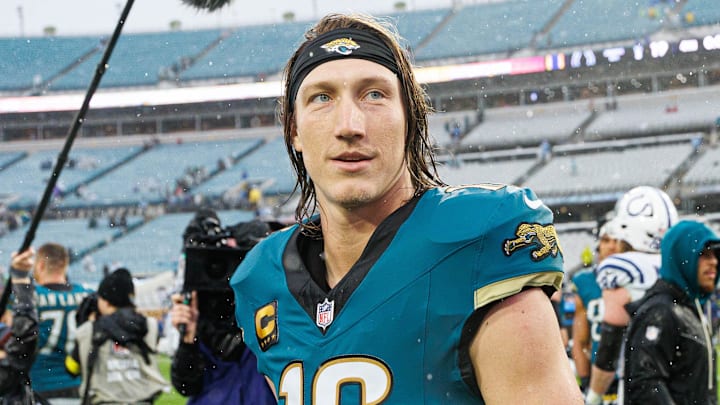 Dec 7, 2025; Jacksonville, Florida, USA; Jacksonville Jaguars quarterback Trevor Lawrence (16) walks on the field after a game against the Indianapolis Colts at EverBank Stadium. Mandatory Credit: Matt Pendleton-Imagn Images Dec 7, 2025; Jacksonville, Florida, USA; Jacksonville Jaguars quarterback Trevor Lawrence (16) walks on the field after a game against the Indianapolis Colts at EverBank Stadium. Mandatory Credit: Matt Pendleton-Imagn Images