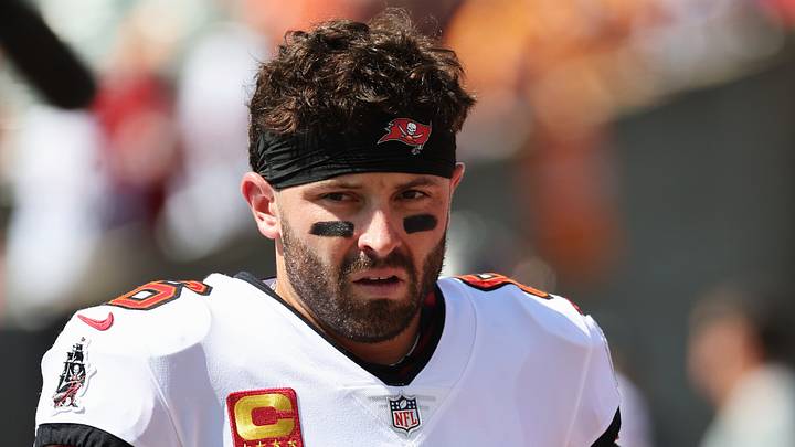 Sep 13, 2026; Cincinnati, Ohio, USA; Tampa Bay Buccaneers quarterback Baker Mayfield (6) warms up at Paycor Stadium. Mandatory Credit: Joseph Maiorana-Imagn Images Sep 13, 2026; Cincinnati, Ohio, USA; Tampa Bay Buccaneers quarterback Baker Mayfield (6) warms up at Paycor Stadium. Mandatory Credit: Joseph Maiorana-Imagn Images