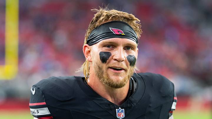 Oct 11, 2026; Glendale, Arizona, USA; Arizona Cardinals tight end Trey McBride (85) against the Detroit Lions at State Farm Stadium. Mandatory Credit: Mark J. Rebilas-Imagn Images