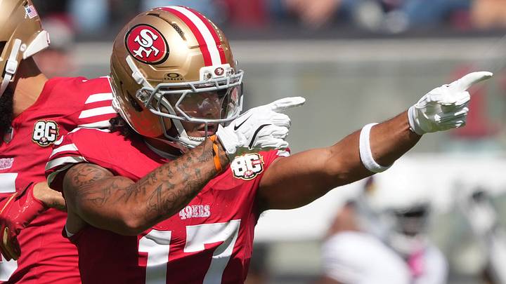 San Francisco 49ers wide receiver Jordan Watkins