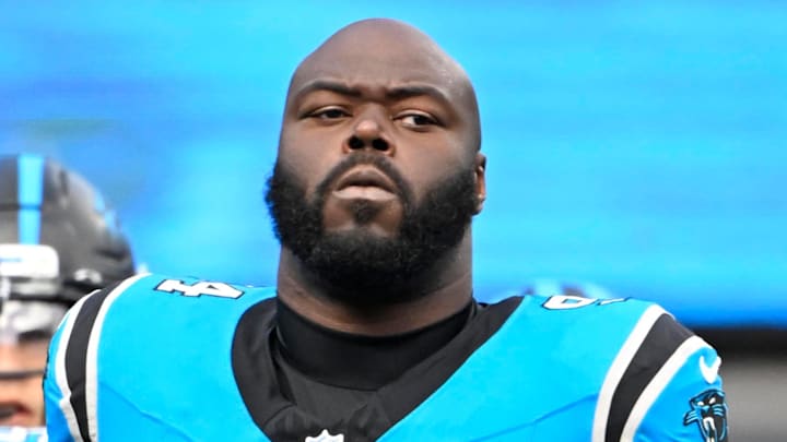 Carolina Panthers defensive end A'Shawn Robinson was one a member of the New York Giants defense.