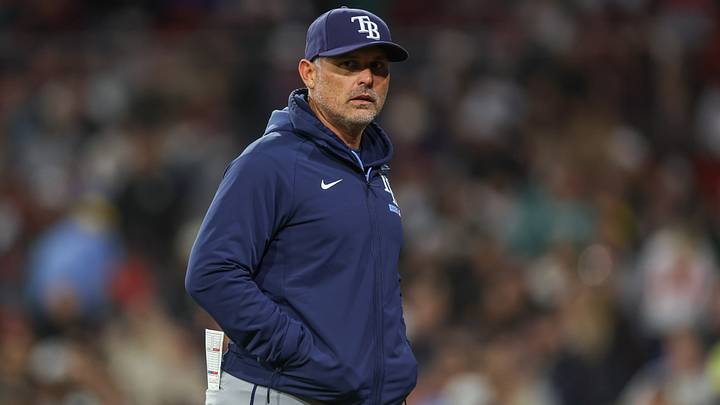 May 8, 2026; Boston, Massachusetts, USA; Tampa Bay Rays manager Kevin Cash (16) reacts during the fifth inning against the Boston Red Sox at Fenway Park. Mandatory Credit: Paul Rutherford-Imagn Images May 8, 2026; Boston, Massachusetts, USA; Tampa Bay Rays manager Kevin Cash (16) reacts during the fifth inning against the Boston Red Sox at Fenway Park. Mandatory Credit: Paul Rutherford-Imagn Images