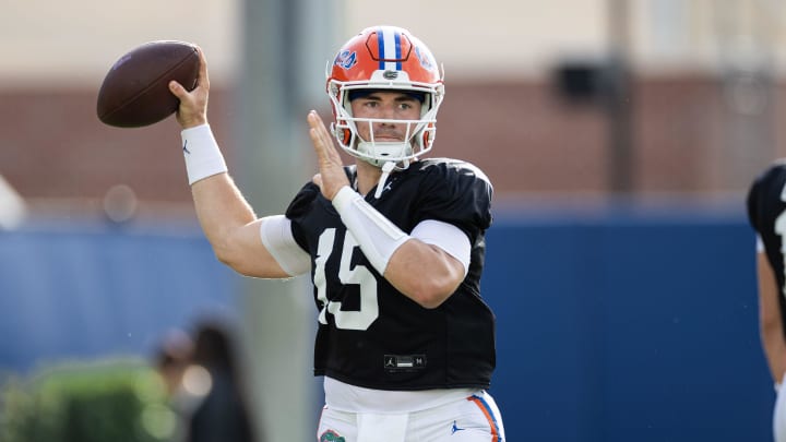 Florida Gators quarterback Graham Mertz is looking to build on a productive 2023. Florida Gators quarterback Graham Mertz is looking to build on a productive 2023.