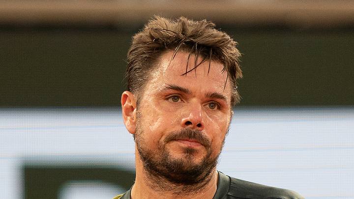 Stan Wawrinka reacts to a point