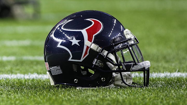 Oct 8, 2015; Houston, TX, USA; General view of a Houston Texans helmet before a game against the Indianapolis Colts at NRG Stadium. Mandatory Credit: Troy Taormina-Imagn Images Oct 8, 2015; Houston, TX, USA; General view of a Houston Texans helmet before a game against the Indianapolis Colts at NRG Stadium. Mandatory Credit: Troy Taormina-Imagn Images