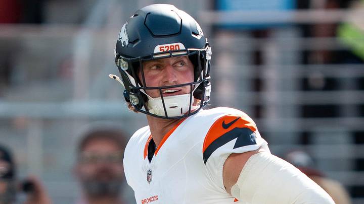 Denver Broncos tight end Caleb Lohner
