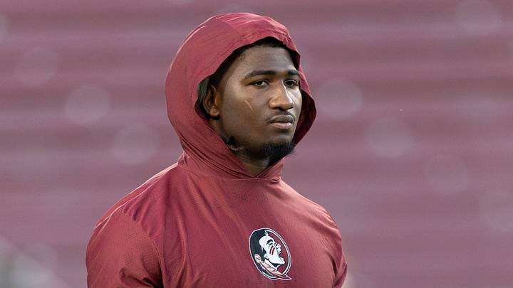 Oct 18, 2025; Stanford, California, USA; Florida State Seminoles defensive lineman Mandrell Desir (93) warms up before the start of the first quarter against the Stanford Cardinal at Stanford Stadium. Mandatory Credit: Stan Szeto-Imagn Images Oct 18, 2025; Stanford, California, USA; Florida State Seminoles defensive lineman Mandrell Desir (93) warms up before the start of the first quarter against the Stanford Cardinal at Stanford Stadium. Mandatory Credit: Stan Szeto-Imagn Images