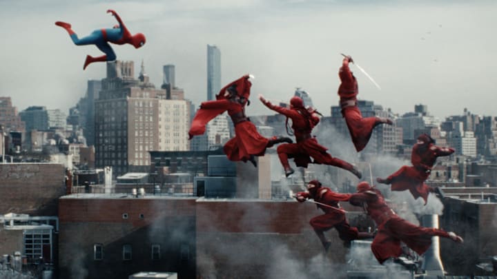 Spider-Man battles The Hand in Columbia Pictures SPIDER-MAN™: BRAND NEW DAY. 