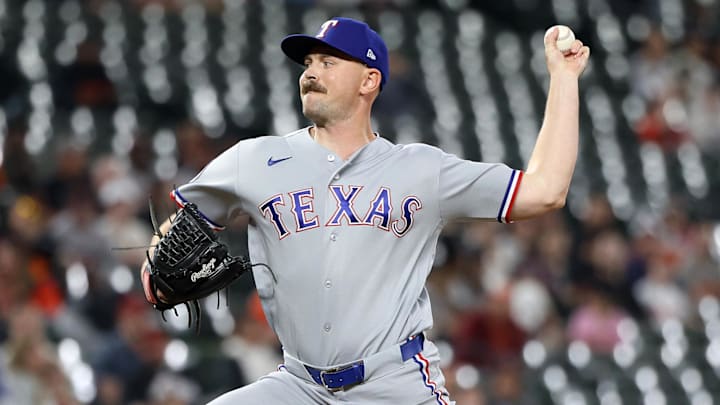 Texas Rangers pitcher Tyler Alexander. Texas Rangers pitcher Tyler Alexander.