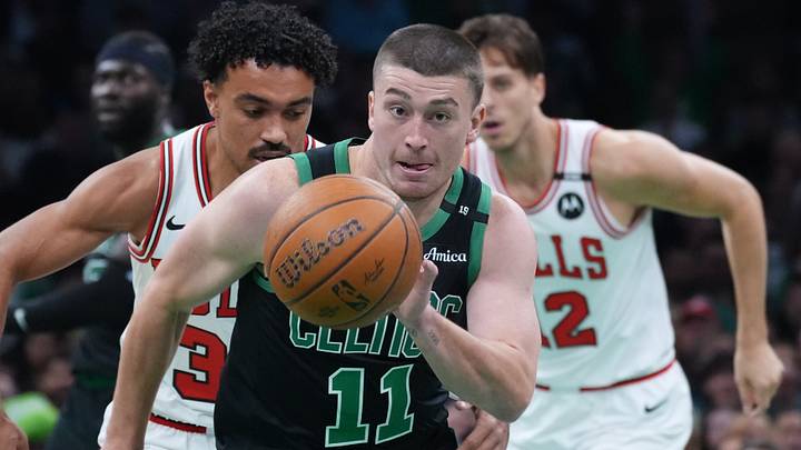 Oct 30, 2026; Boston, Massachusetts, USA; Boston Celtics guard Payton Pritchard (11) returns the ball against the Chicago Bulls in the first half at TD Garden. Mandatory Credit: David Butler II-Imagn Images Oct 30, 2026; Boston, Massachusetts, USA; Boston Celtics guard Payton Pritchard (11) returns the ball against the Chicago Bulls in the first half at TD Garden. Mandatory Credit: David Butler II-Imagn Images