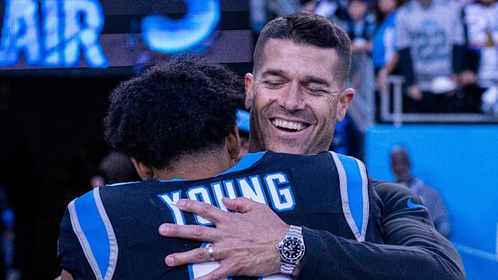 Dave Canales and Bryce Young