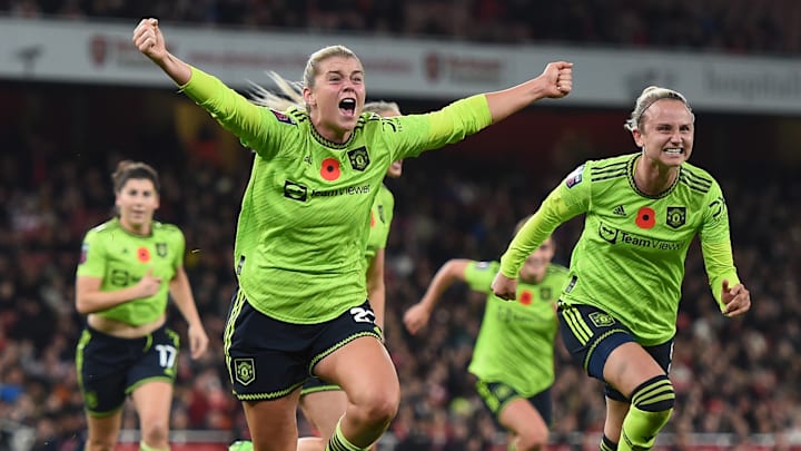 Alessia Russo scored Man Utd's dramatic winner at the Emirates Stadium Alessia Russo scored Man Utd's dramatic winner at the Emirates Stadium