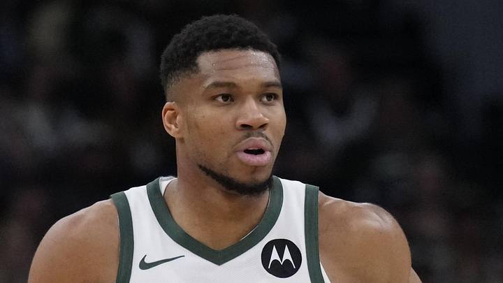 Mar 8, 2025; Milwaukee, Wisconsin, USA; Milwaukee Bucks forward Giannis Antetokounmpo (34) runs back down the court after a made basket against the Orlando Magic at Fiserv Forum. Mandatory Credit: Michael McLoone-Imagn Images