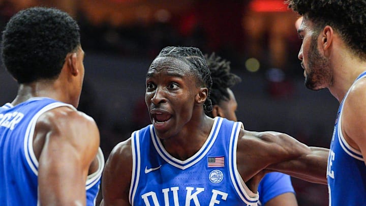Duke Blue Devils guard Dame Sarr (7) during the game against Louisville during ACC play January 6, 2026.