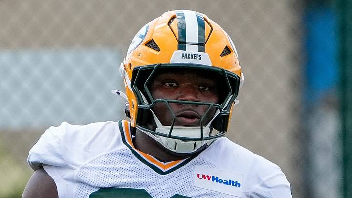 Green Bay Packers defensive lineman Anthony Campbell is shown during drills before the joint practice against Arizona. Green Bay Packers defensive lineman Anthony Campbell is shown during drills before the joint practice against Arizona.