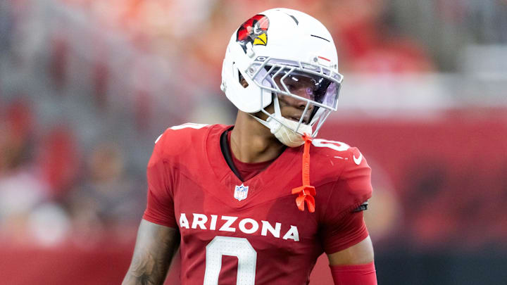 Aug 9, 2025; Glendale, Arizona, USA; Arizona Cardinals cornerback Will Johnson (0) against the Kansas City Chiefs during a preseason NFL game at State Farm Stadium. Mandatory Credit: Mark J. Rebilas-Imagn Images Aug 9, 2025; Glendale, Arizona, USA; Arizona Cardinals cornerback Will Johnson (0) against the Kansas City Chiefs during a preseason NFL game at State Farm Stadium. Mandatory Credit: Mark J. Rebilas-Imagn Images