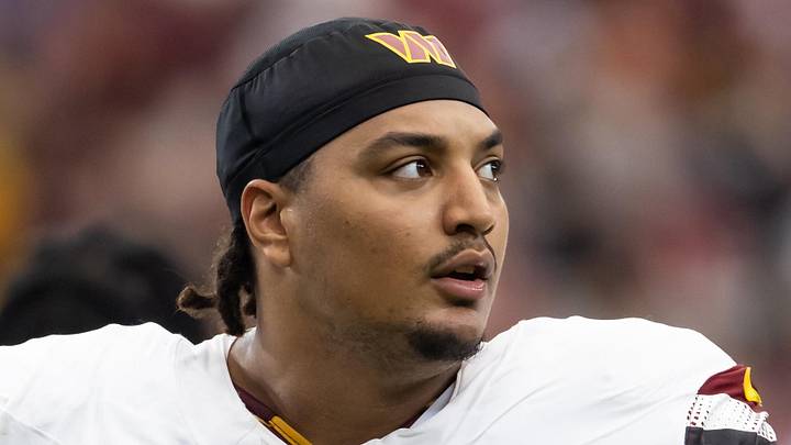 Washington Commanders offensive lineman Brandon Coleman 