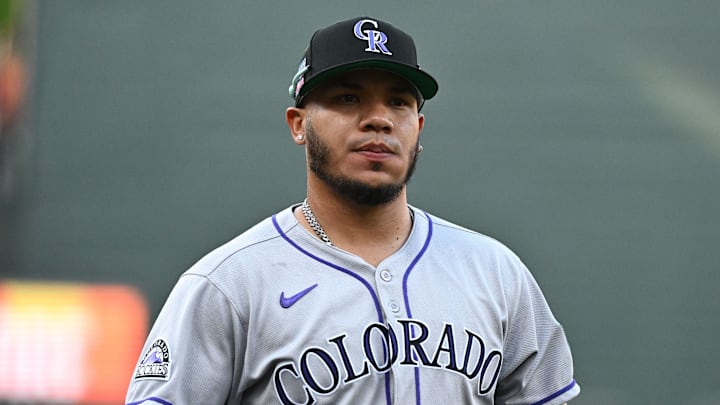 Colorado Rockies second baseman Thairo Estrada (39)