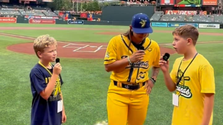 Kelsie Whitmore talks with the Kids Sports Reporters ahead of her Savannah Bananas debut on ESPN. Kelsie Whitmore talks with the Kids Sports Reporters ahead of her Savannah Bananas debut on ESPN.