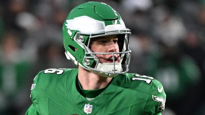 Philadelphia Eagles quarterback Tanner McKee Philadelphia Eagles quarterback Tanner McKee