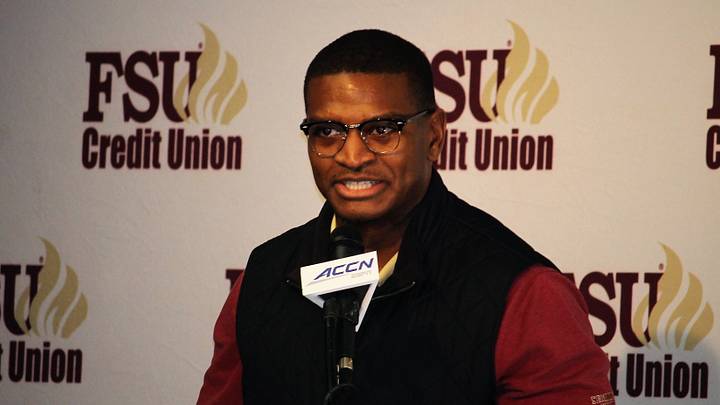 FSU linebackers coach Chris Marve at the FSU National Signing Day Party on Feb. 5, 2020 FSU linebackers coach Chris Marve at the FSU National Signing Day Party on Feb. 5, 2020