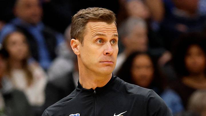 Mar 27, 2026; Washington, DC, USA; Duke Blue Devils head coach Jon Scheyer reacts in the first half during a Sweet Sixteen game of the East Regional of the men's 2026 NCAA Tournament at Capital One Arena. Mandatory Credit: Geoff Burke-Imagn Images Mar 27, 2026; Washington, DC, USA; Duke Blue Devils head coach Jon Scheyer reacts in the first half during a Sweet Sixteen game of the East Regional of the men's 2026 NCAA Tournament at Capital One Arena. Mandatory Credit: Geoff Burke-Imagn Images